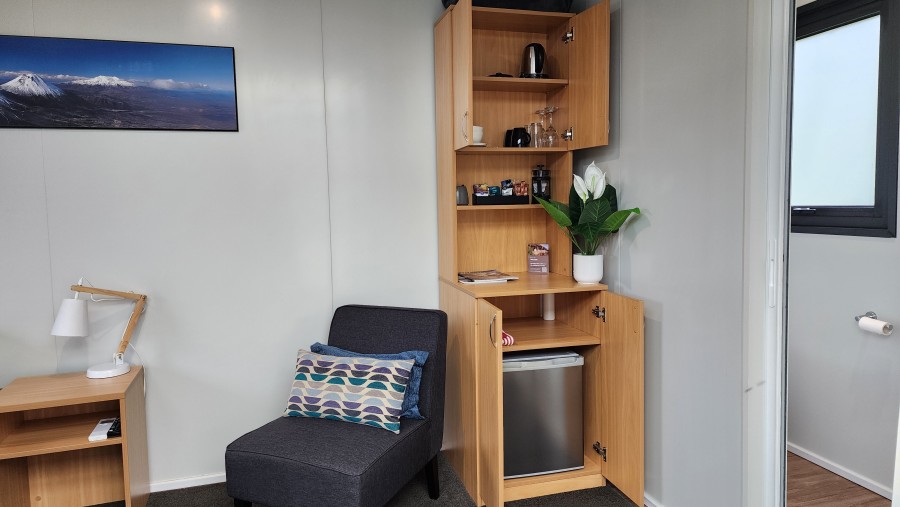 Plateau Lodge studio pod Tea & Coffee unit
