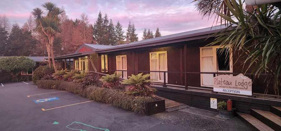 Lodge building entrance